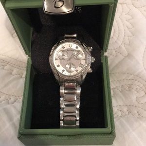 Bulova Stainless Steel watch with Diamond accents